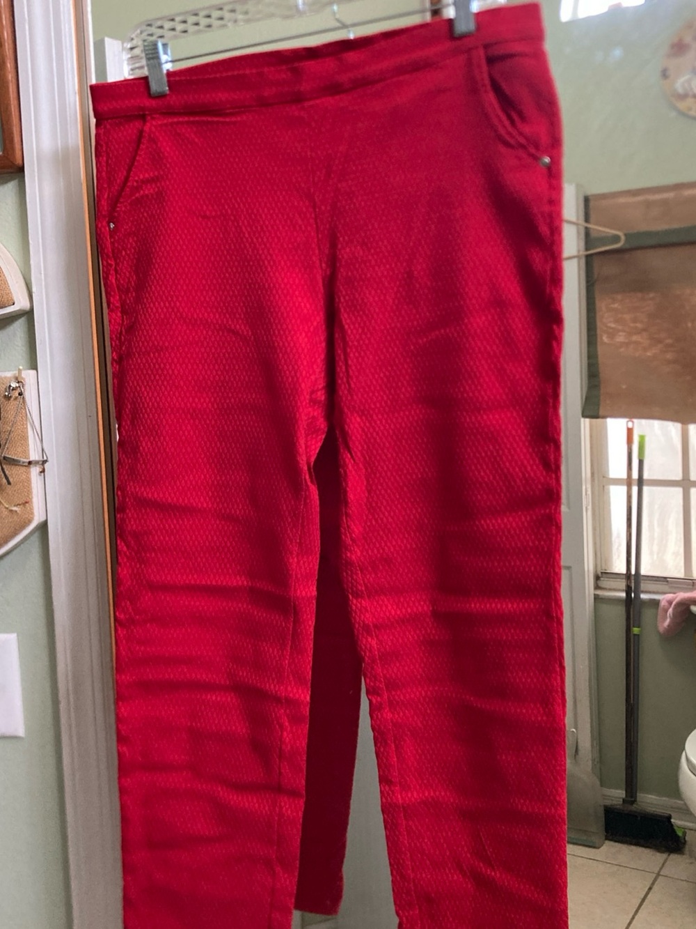 Michael Kors Red Pull-On Pants